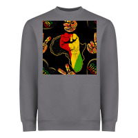 Storm African Freedom Seamless Pattern Heavyweight Sweatshirt - BundleAndBundleShop