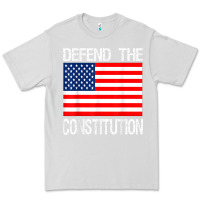 Dove Grey Defend the Constitution US Political Protest Tee Premium Tee - minhPixels