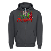 Smoke my first christmas Zipper Hoodie - SublimationCraftShop