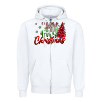 White my first christmas Zipper Hoodie - SublimationCraftShop