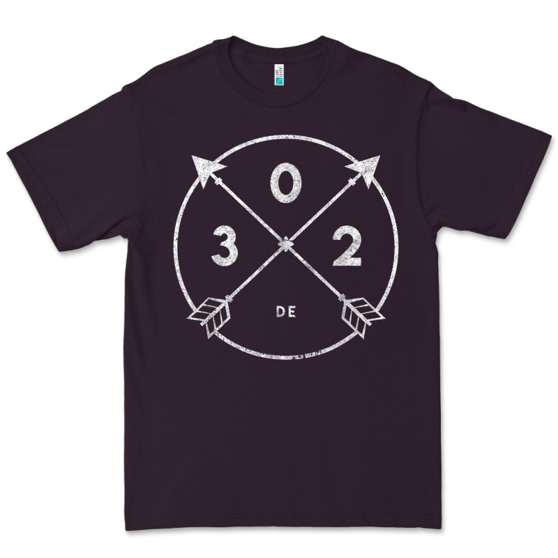 Delaware Area Code 302 State Pride Souvenir Gift Arrow Premium Tee by minhPixels | Teevron