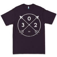 Plum Delaware Area Code 302 State Pride Souvenir Gift Arrow Premium Tee - minhPixels