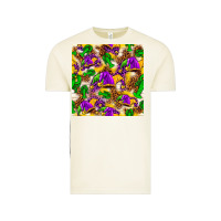 Vintage Arctic Mardi Gras jester had and crawfish with leopard pa Vintage Tee - HowdyJamesFarm