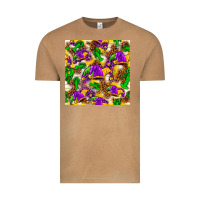 Vintage Camel Mardi Gras jester had and crawfish with leopard pa Vintage Tee - HowdyJamesFarm