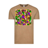 Mardi Gras Jester Had And Crawfish With Leopard Pa Vintage Tee | Teevron