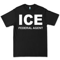 Black ICE Federal Agent Halloween Costume Police Immigration Shirt Premium Tee - minhPixels
