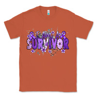 Copper I am a survivor purple ribbon Classic Tee - NancyCooperArtShop