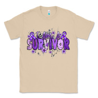 I Am A Survivor Purple Ribbon Classic Tee | Teevron