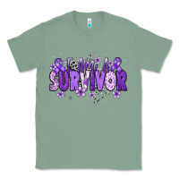 Sage I am a survivor purple ribbon Classic Tee - NancyCooperArtShop