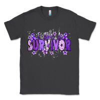 Smoke I am a survivor purple ribbon Classic Tee - NancyCooperArtShop