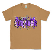 Toasted Coconut I am a survivor purple ribbon Classic Tee - NancyCooperArtShop