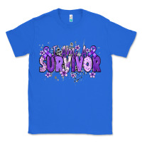 True Royal I am a survivor purple ribbon Classic Tee - NancyCooperArtShop