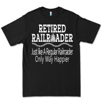 Black Mens Railroad Retirement Gifts For Men Premium Tee - minhPixels
