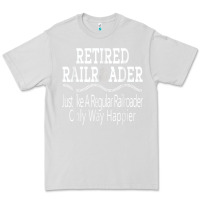 Dove Grey Mens Railroad Retirement Gifts For Men Premium Tee - minhPixels