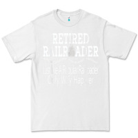 White Mens Railroad Retirement Gifts For Men Premium Tee - minhPixels