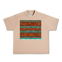 Burro tooled leather and aztec Urban Heavy Tee - TumblerDesignByShophia