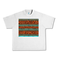 Lunar Rock tooled leather and aztec Urban Heavy Tee - TumblerDesignByShophia