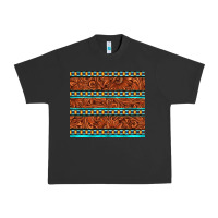Pigment Black tooled leather and aztec Urban Heavy Tee - TumblerDesignByShophia