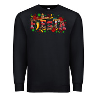 Black fieasta with sombrero rose and pepper Premium Sweatshirt - Artiststas