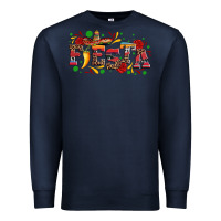 Navy fieasta with sombrero rose and pepper Premium Sweatshirt - Artiststas