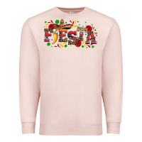Pale Pink fieasta with sombrero rose and pepper Premium Sweatshirt - Artiststas