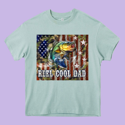 4th Of July Western Reel Cool Dad Bass Heavy Core Tee Designed By Lillyallendesigns