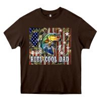 Chocolate Brown 4th of July Western Reel Cool Dad Bass Heavy Core Tee - LillyAllenDesigns