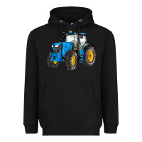 Black western farm tractor blue Heavyweight Hoodie - Artiststas