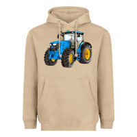 Mushroom western farm tractor blue Heavyweight Hoodie - Artiststas