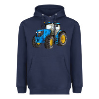 Navy western farm tractor blue Heavyweight Hoodie - Artiststas