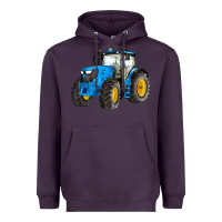 Plum western farm tractor blue Heavyweight Hoodie - Artiststas