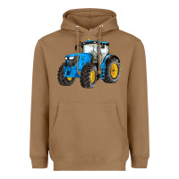 Toasted Coconut western farm tractor blue Heavyweight Hoodie - Artiststas