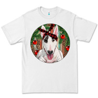White Christmas Bull Terrier Premium Tee - RanaPortraitStore