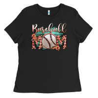 Black Baseball Mom Ladies Tee - Bettercallsaul