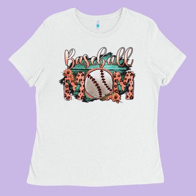 Baseball Mom Ladies Tee Designed By Bettercallsaul