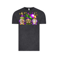 Vintage Black Mardi Gras gnomies with elements Vintage Tee - HowdyJamesFarm