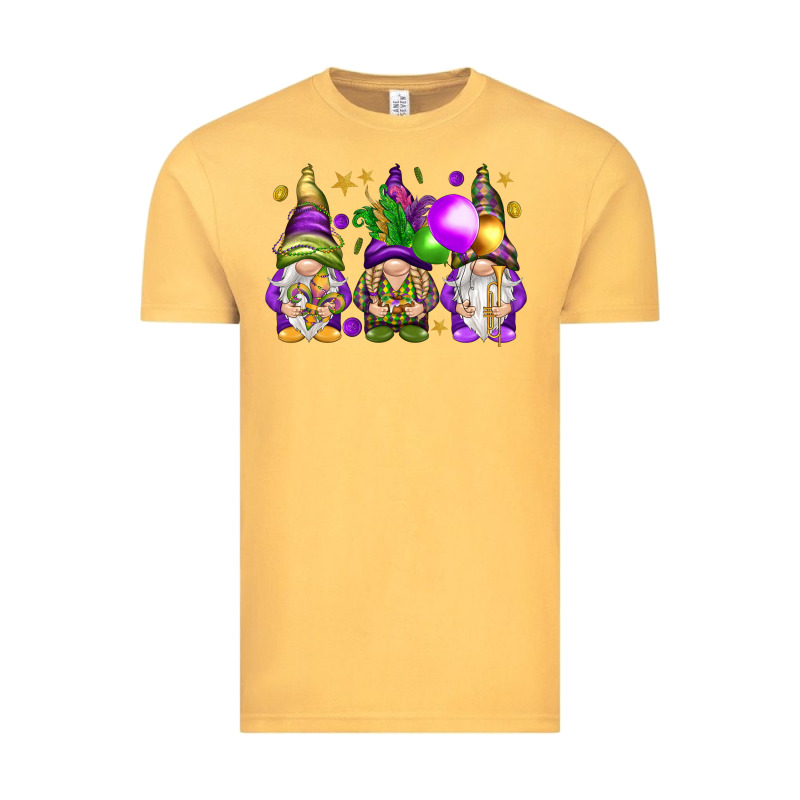 Mardi Gras Gnomies With Elements Vintage Tee by HowdyJamesFarm | Teevron