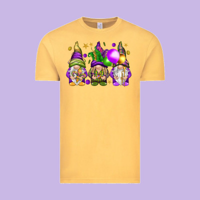 Mardi Gras Gnomies With Elements Vintage Tee Designed By Howdyjamesfarm