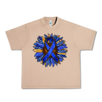 Burro Colon Cancer Awareness sunflower Urban Heavy Tee - RanaPortraitStore