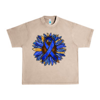 French Oak Colon Cancer Awareness sunflower Urban Heavy Tee - RanaPortraitStore