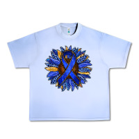 Grape Ice Colon Cancer Awareness sunflower Urban Heavy Tee - RanaPortraitStore