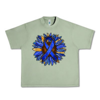 Oil Green Colon Cancer Awareness sunflower Urban Heavy Tee - RanaPortraitStore