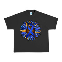 Pigment Black Colon Cancer Awareness sunflower Urban Heavy Tee - RanaPortraitStore