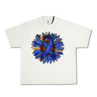 Pistachio Colon Cancer Awareness sunflower Urban Heavy Tee - RanaPortraitStore