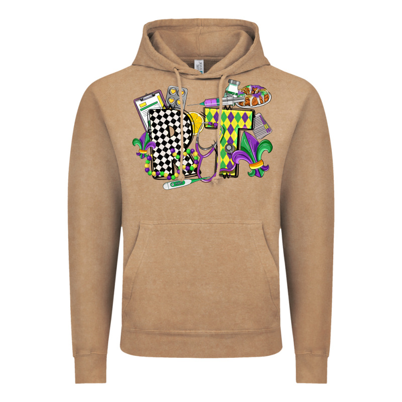 Respiratory Therapist Mardi Gras Vintage Hoodie by CowGirlArtShop | Teevron