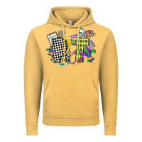 Vintage Mustard respiratory therapist mardi gras Vintage Hoodie - CowGirlArtShop