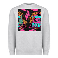 Heather Grey freedom rocks seamless pattern Heavyweight Sweatshirt - BundleAndBundleShop