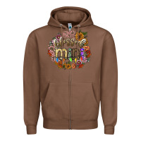 Chestnut blessed mini Zipper Hoodie - SublimationCraftShop