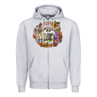 Heather Grey blessed mini Zipper Hoodie - SublimationCraftShop
