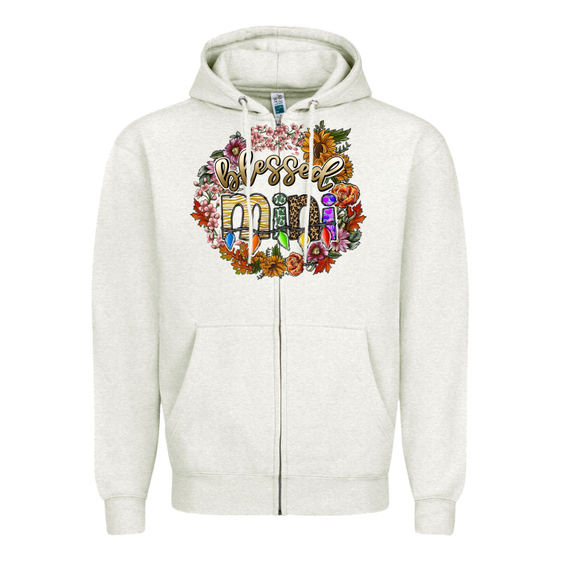 Blessed Mini Zipper Hoodie by SublimationCraftShop | Teevron